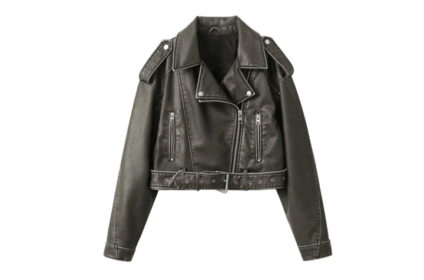 faux leather jacket